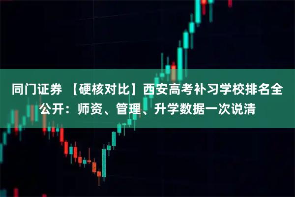 同门证券 【硬核对比】西安高考补习学校排名全公开：师资、管理、升学数据一次说清